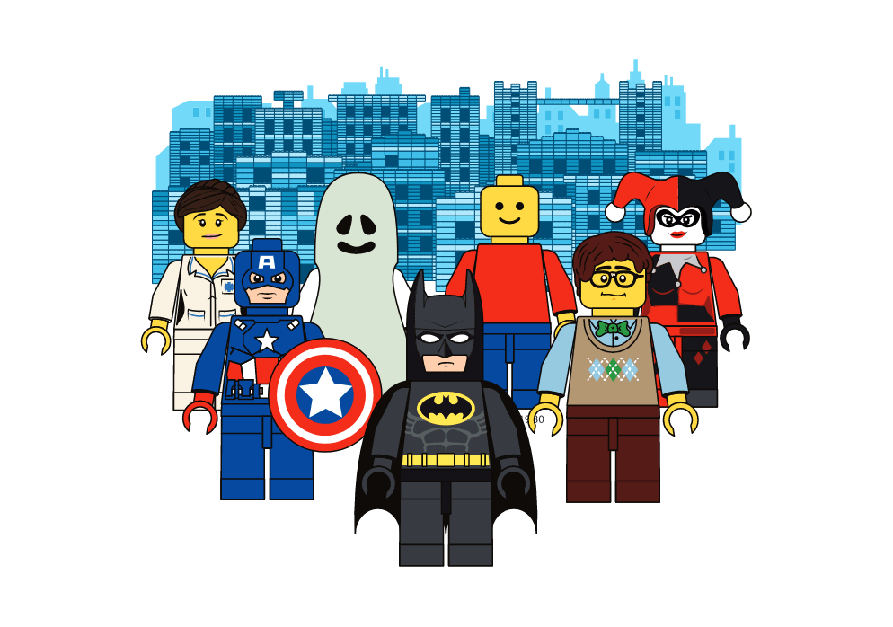 City Booming Lego Bricks show